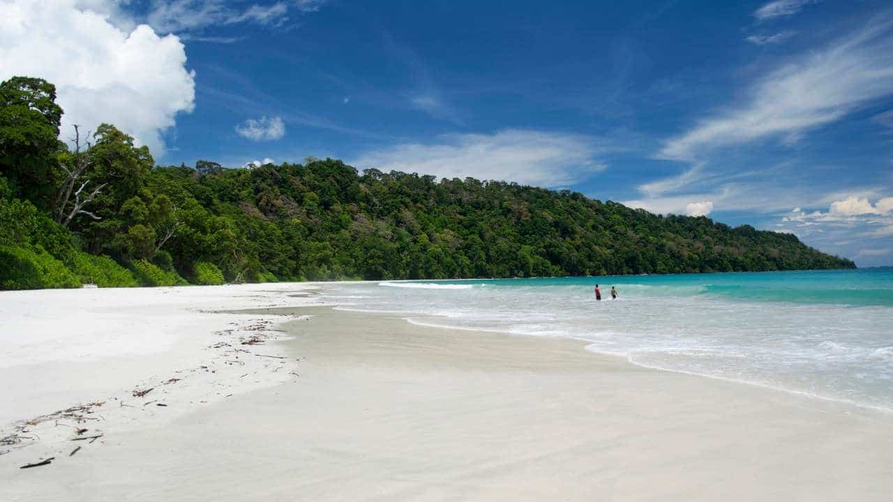 sandy white Andaman beach, the perfect island getaway