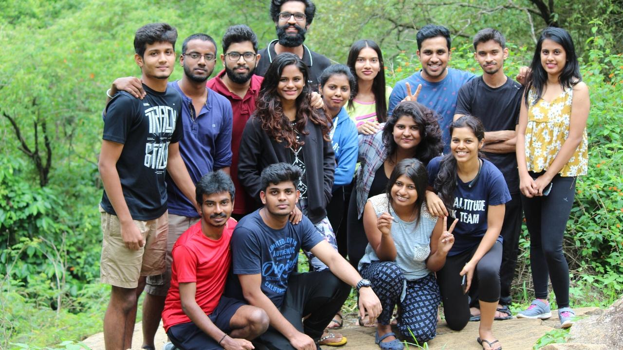 Happy faces of trekkers on the Wayanad Night Trek & Camping